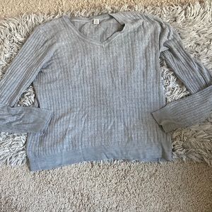 Gray Long Sleeve Sweater